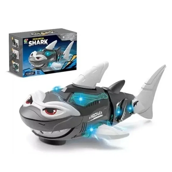 Mechanical Shark You Motorized Ocean Animal Rotating‎ Mouth Smart Music Lights - Picture 7 of 9